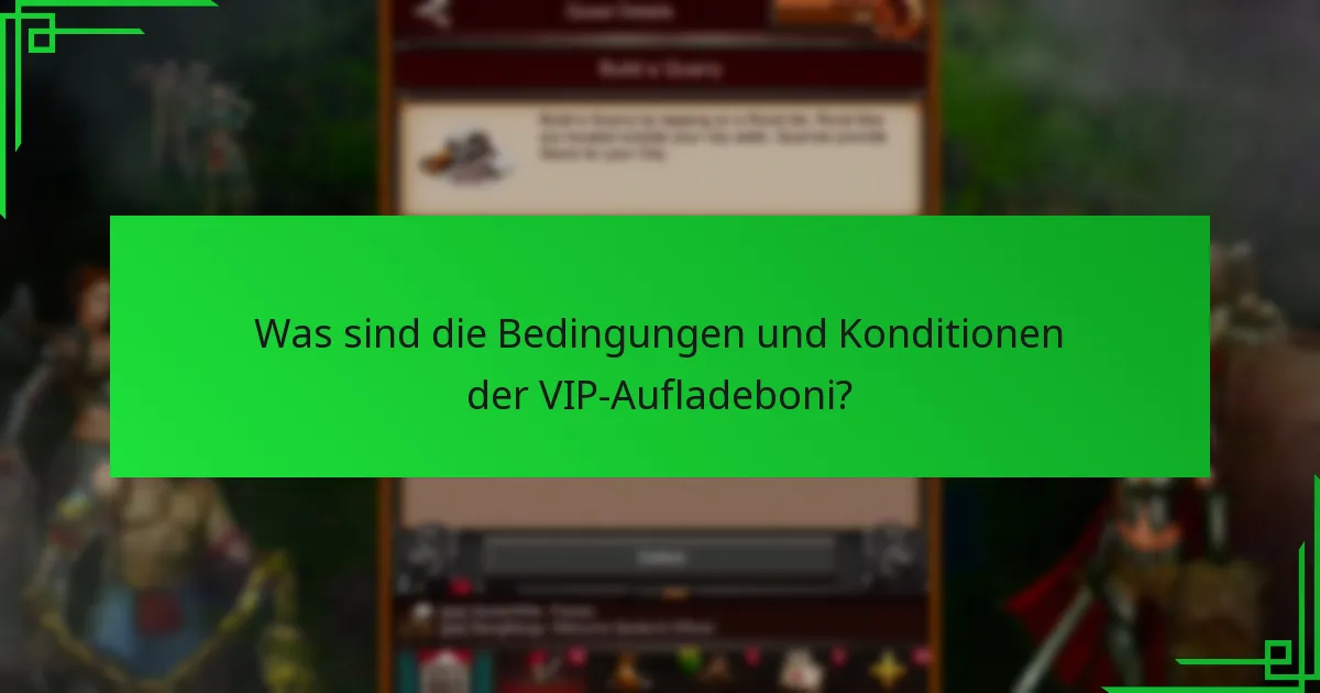 Was sind die Bedingungen und Konditionen der VIP-Aufladeboni?